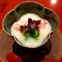 おおたに - 毛蟹とホワイトアスパラの冷製茶碗蒸し