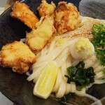 手しごと讃岐うどん 讃々 - 鶏天ぶっかけ大 冷