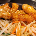 Teppanyaki Tenjin Horumon - 丸腸サガリ定食(1880円)