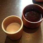 自然薯料理ふじ - 豆乳とお茶