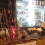 さささのさ - 目の前には、顔で熱を感じる炭タワー。