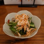 さささのさ - 桜えびと春野菜のおひたし。