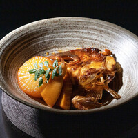 鯛あら煮つけ/いか下足酒盗焼き