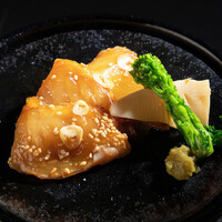 ふぐの溶岩焼き