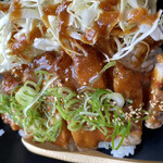 Aburidori Bari Chou - 三元豚ロースのにんにく味噌やみつき丼　アップ