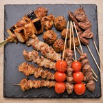 Assortment of seven specially selected skewers