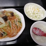 肉あんかけチャーハン 炒王 - 