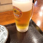 庵 山頭火 - 庵 山頭火の生ビール（12’05