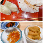 すし処 和楽 - えんがわ&のどぐろ
      いくら&うに