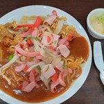 スパゲッティハウス ヨコイ - Aランチ（ミラカン+から揚げ）