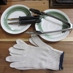 海賊亭 - 焼き牡蠣セット。（初回から数日後）