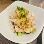 肉屋の餃子バル ヤマト - 蒸し鶏葱ソース