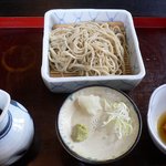 一茶庵 - 三色せいろの１枚目は十割りそば