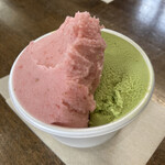 おかじ - ダブル 400円 越後姫・抹茶