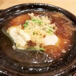 まき村 - フカヒレとふぐの白子、スッポン出汁の鍋