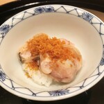 まき村 - 蛤の飯蒸し、からすみがけ