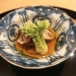 まき村 - 甘鯛の揚げ浸し、たらの芽