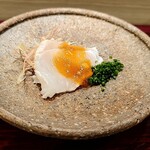 島津 - クエと新玉ねぎ醤油