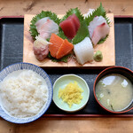 浜焼き海鮮居酒屋 大庄水産 - 粋な刺身定食 ¥1,000