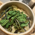 やきとり 鳥さん - 蕨の炊き込みご飯