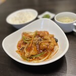 中国菜庵 鳴 - スブタ定食