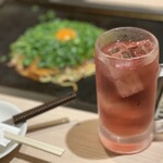 鉄板食堂みなはれ - ドリンク写真:酎ハイの赤玉は、ソース系のお好み焼との相性バッチリです！