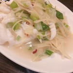 青葉 - イカの炒めたやつ　おいしい