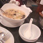 青葉 - 酸辣湯粥みたいなの。すごくおいしかった