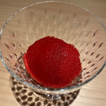 ぬま田 - 熊本産完熟苺のシャーベット