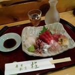 寿司割烹桂 - おまかせの刺身盛り８種類