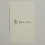 Torico. - ショップカード