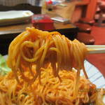 焼き鳥　柳屋 - 麺は細麺スーパー麺