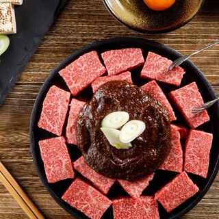 『黒毛和牛の鉄板ステーキ』