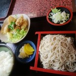 Minato Kamimura - 豚肉の天ぷら！揚げたて、サクサク！ネギポン酢でさっぱり