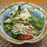 玄海鮨 - ランチのサラダ