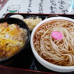 そば処 芝源 - Fセット　冷やしタヌキ蕎麦　¥850