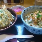 うどん市 - なめたけうどんと天丼
