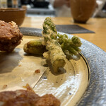 四谷 うえ村 - アスパラとタラの芽