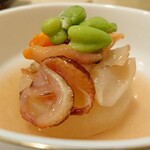 味乃しゅうか - 赤貝と大溝貝～梅酢漬和え
