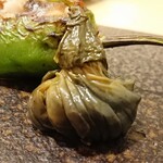 Ajino Shuuka - 万願寺とうがらしつくねに添えられる茄子煮浸し