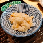 蓬左茶寮 - 赤貝と平貝の混ぜご飯