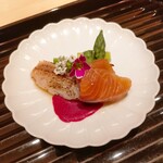 蓬左茶寮 - 桜マス 藁燻し