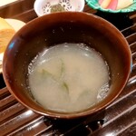 蓬左茶寮 - 新若芽の味噌汁