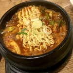 韓国家庭料理ジャンモ - プデチゲ定食＠１２３０