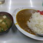 のざわ食堂 - カレーライス４００円＋大盛り１００円と味噌汁１００円　計６００円≪2013年2月≫