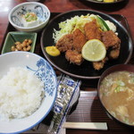 よねだ家 - ヒレカツとカキフライ定食