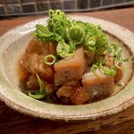 Stewed beef tendon and konnyaku