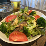 anea cafe - 小エビと穂付き筍のバーニャカウダソースサラダ（regular ）