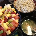 はな膳 - 料理写真:アボカド バラチラシ 1050 ちょいせいろ250