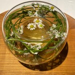 ラ・ヴァガボンド - カモミール…カモミールの花をイメージしたデザート　日向夏